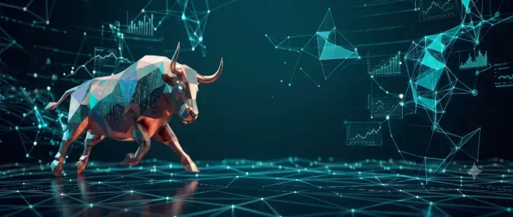 Digital bull symbolizing ASX stock market research and investment insights by StockBinge